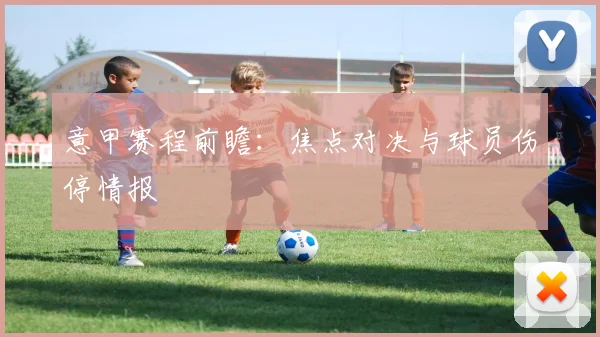 意甲赛程前瞻：焦点对决与球员伤停情报